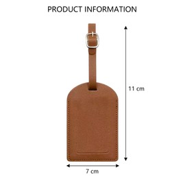 Gepäckanhänger, personalisierbar, Kofferanhänger, Reiseanhänger, Reiseanhänger, stark, langlebig, auffällig, Reisezubehör, Braun, 3 Stück
