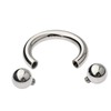 Removable Large C-Shape Opening-Ring Accessory, Men's Stainless Steel Weight Ring