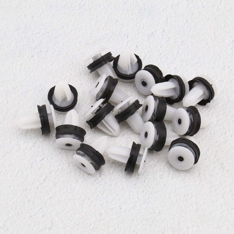50 Pcs Car Side Door Trim Clips with Rubber Washers