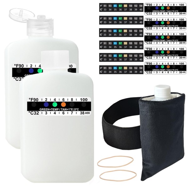 19 Pcs Urine Test Complete Kit Elastic Hidden Leg Strap