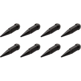 (8 Pack) Tusk Spike Tapered Lug Nut 12mm x 1.50mm Thread Pitch Black for Polaris Ranger Crew XP 1000 Texas Edition 2022