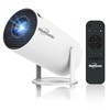 WellSonic Mini Projector Support 1080P, Mini Projector with WiFi 6
