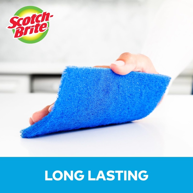 Scotch-Brite Zero Scratch Scouring Pad, Effective + Gentle Dish Scrubber
