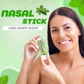 Cooling Fragrance Nose Inhaler, 9 x Set, Cool Refreshing Sensation Nasal Inhaler, Natural Mental Clarity Tool, Portable, Lightweight, Perfect for Men and Women