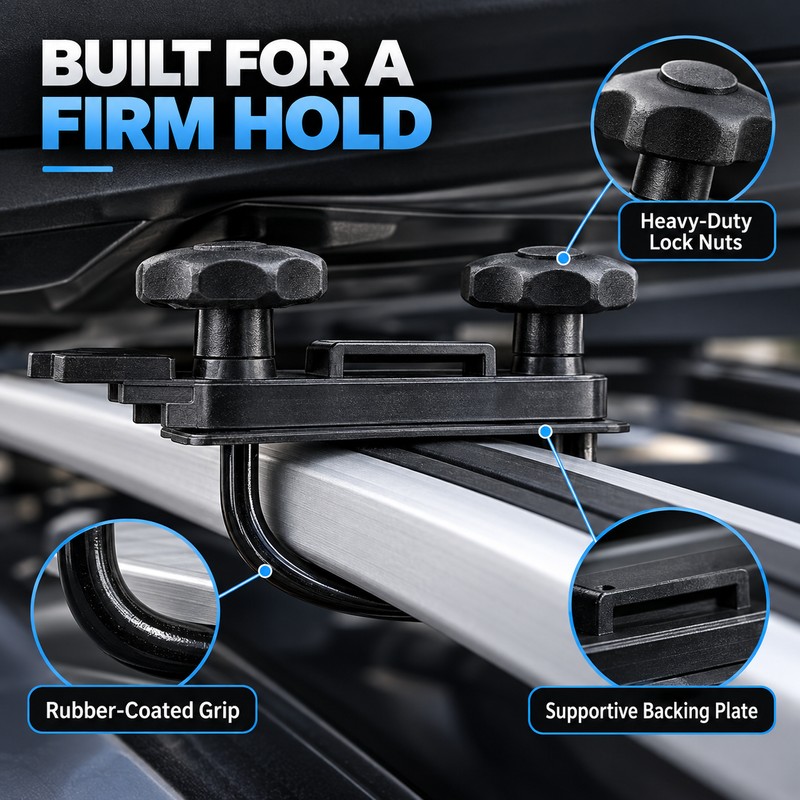 Universal Roof Box U-Bolt Mounting Kit for Car – 4