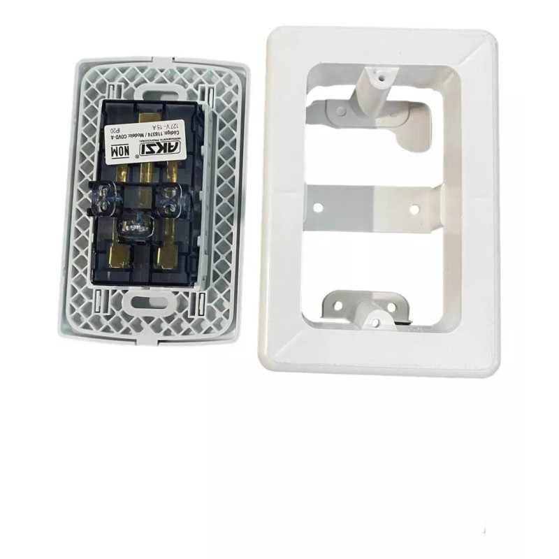 GAGO Contacto Dúplex + Chalupa Caja De Sobreponer Kit 2