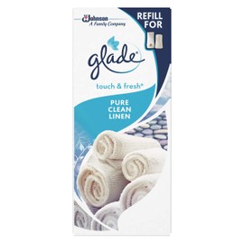 Glade Touch & Fresh Air Freshener Refill, Touch Activated Odour Eliminator for Bathroom & Home, Clean Linen, 10ml