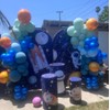 Astronaut Arch Backdrop Cover for Boys Birthday Party Decors Rocket
