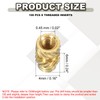 PATIKIL Threaded Inserts M2.5x6x4mm, 100 Pcs Brass Heat Set Insert