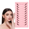 Half Eyelashes, 10 Pairs of Natural False Eyelashes, Eyelash Pack,
