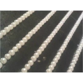 Crystals & Gems CraftbuddyUS 260pcs 4mm Self Adhesive Cream Pearl Strips DIY Craft, Card Making