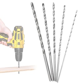 150mm Extra Long Wood Drill Bit Set - High Speed Steel (HSS) Drill Bits for Wood, Metal & Plastic | Precision Drilling Tools & Accessories
