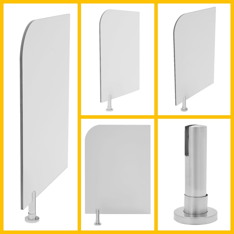 Kindergarten Urinal Partition, 23.62x31.5In Toilet Partition Divider, HPL Wall-Mounted Bathroom