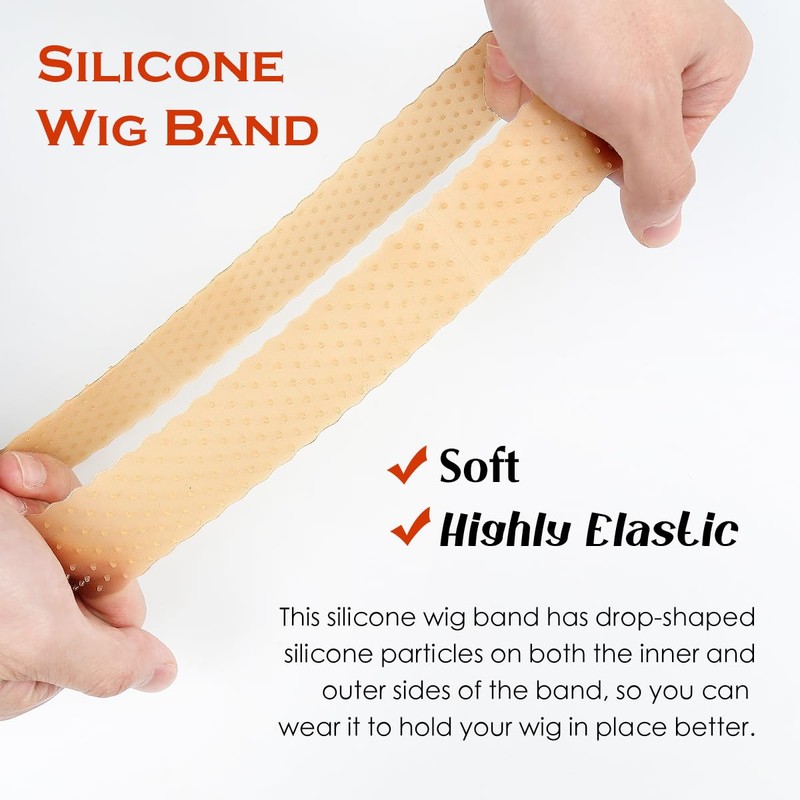 Yuest 3 Pcs Silicone Wig Grip Bands for Lace Front