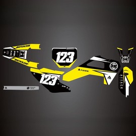 Attack Graphics Custom Fury Complete Bike Graphics Kit for Husqvarna TC 85 19/16 2025