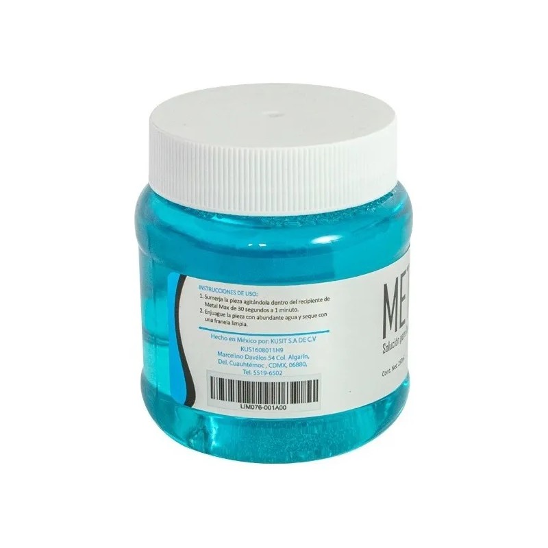 Metal Max 250 Ml. Limpiador De Joyería Para Oro Y