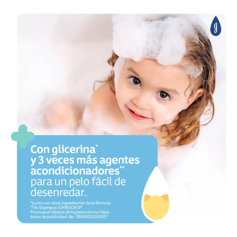 Shampoo Infantil Johnson's Hidratación Intensa 400 ml