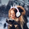 PartyKindom Plush Earmuff for Womens, Lovely Warm Sequins Ear Muffs