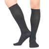Y2Y2 3 Pairs Men's Knee-High Dress Socks/Black x3 / Shoe