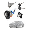 Radvik Ignition Switch Cylinder with Left Driver Side Door Lock,