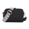 EVVE - Bolso cruzado para mujer, con triple cierre, pequeño