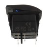 HUAREW 12V 20A Rocker Switch Panel Blue LED Light, Waterproof