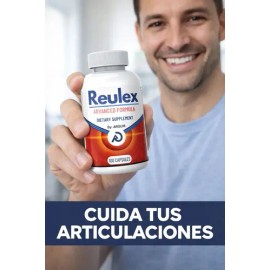 Reulex 100 Caps Articulaciones, Colágeno, Vitamina C Huesos Sin Sabor