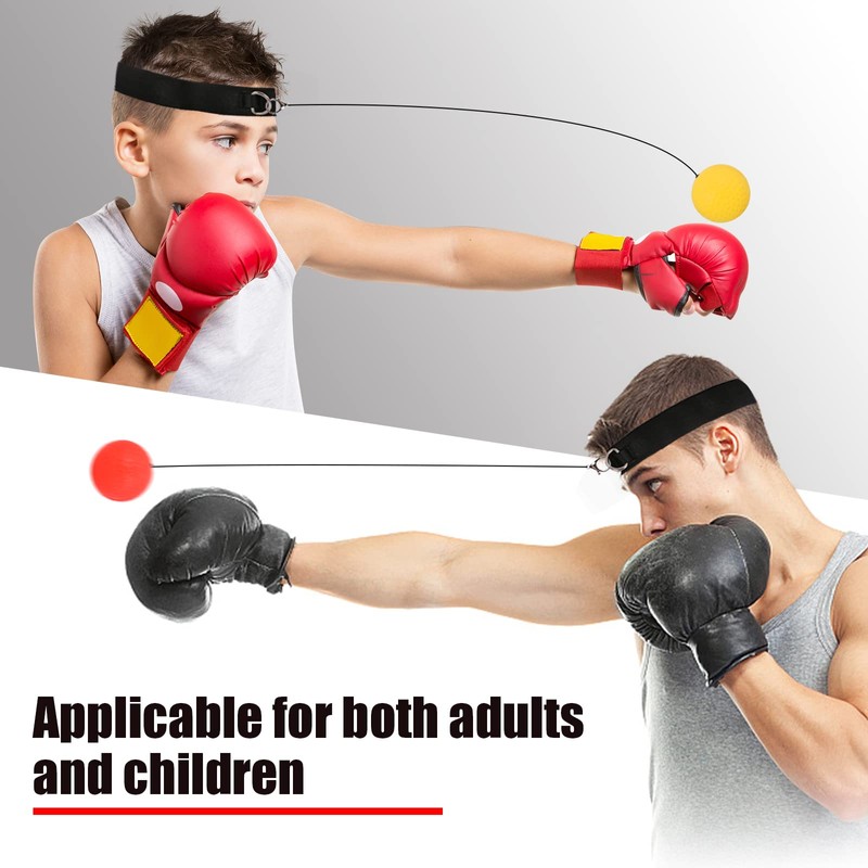 JUNUNDJING Boxing Reflex Ball, Reflex Ball, Boxing Training Ball, Various