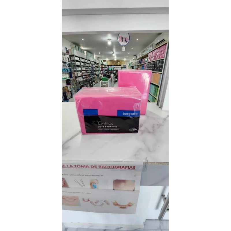 Borgatta Campos Babero Papel Desechable 300 Pz Rosas