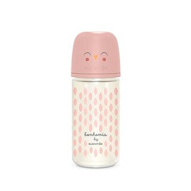 Suavinex, Biberón Anticólicos, 3 Meses, 8 Oz, Rosa