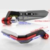 Motorcycle Handguards, Anodized Motorbike Handguards Wind Protector Universal for 7/8''