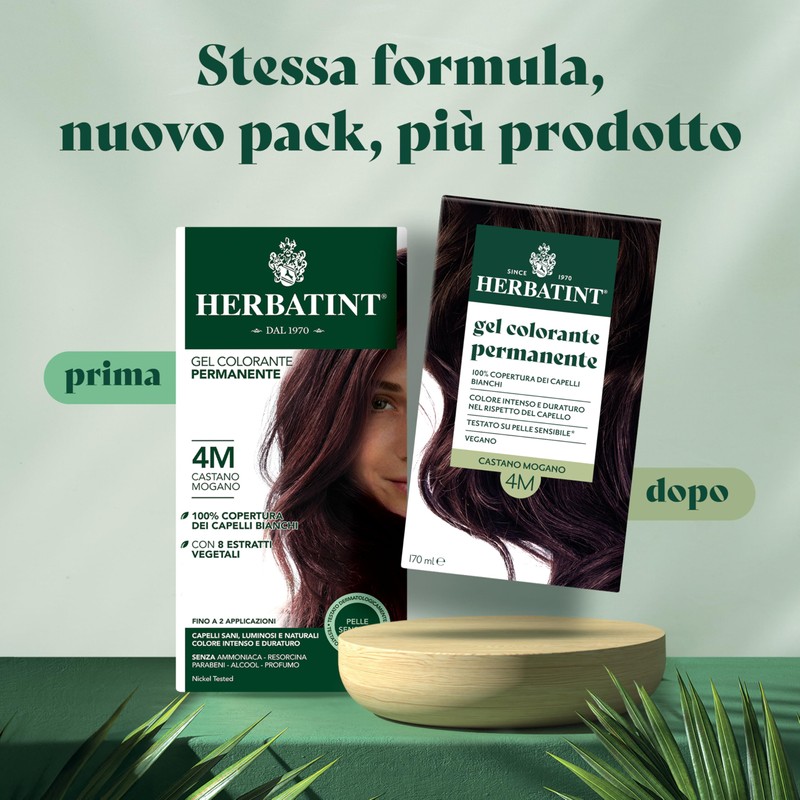 Herbatint 4M Permanent Hair Dye Gel for Sensitive Skin 170ml