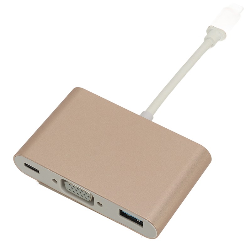 USB 3.1 Type C to VGA Adapter Hub PD 3