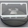 MotorVehicleParts Powder Coated Flat White Slim 2 Hole Stainless Steel
