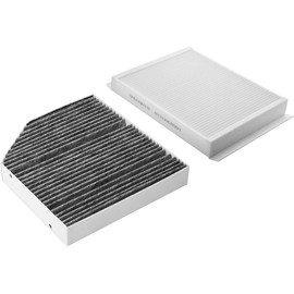2 kits de filtro de aire de cabina de carbón activado 2058350147 + 1668300218 compatibles con Mercedes-Benz C300 C400 E300 E400 GLC300