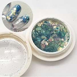 Sequin Nail Art Materials Blue Eye Glitter Art Decoration / 스팽글 네일 아트 재료 블루아이 글리터 아트용 장식용
