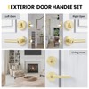 goldenwarm Exterior Deadbolt and Keyed Entry Door Handle Set, Heavy