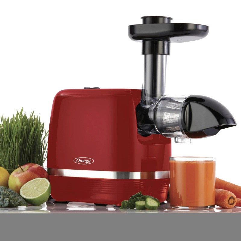 Omega H3000RED Juicer Cold Press 365 Slow Masticating Easy to