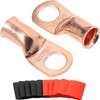 90° Pure Copper Cable Lugs 10pcs 1/0 AWG-5/16 90 Degree