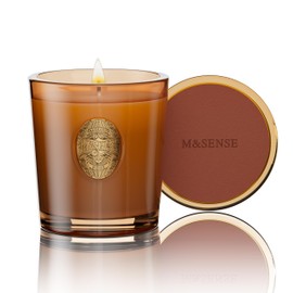 M&SENSE Natural Soy Wax, Espresso Hot Fudge Strong Scented Aromatherapy Candle Gift for Women and Men - 9.2 oz | 50 Hours Burn Time, Brown |Luxury Home Scented and Home Décor