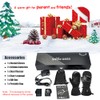 SNOW DEER Heated Mittens for Men and Women Waterproof Ski