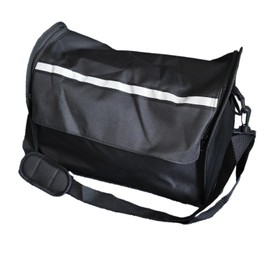 Henmnii Rollator Walker Storage Bag – Expandable Organizer with Shoulder Strap & Reflective Strip, 16.3"x7.1"x11.4"-26", Large Capacity Accessory for Mobility Aids