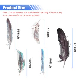 DUSCOKE 3D Feather Car Sticker Decal, PVC Waterproof Auto Window Sticker, Funny Car Bumper Decals, Vehicle Exterior Decorative Stickers Accessories for Wall, Door, Laptop, Helmet, Luggage (Style 2)