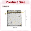 sourcing map Organza Bag 3.5" x 5", Sheer Moon Star