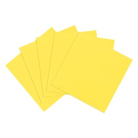 MECCANIXITY Foam Sheets Crafts 10x10 Inch 5mm EVA Craft Foam Paper Foam Sheets for Crafts Projects DIY Cosplay Modeling, Yellow, 5 Sheets
