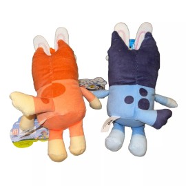 DanDee BLUEY & BINGO PLUSH EASTER SET of 2 Backpack Bag CLIP ONS 7.5" NEW W/ Tags Gift