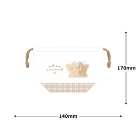 Kamio Japan Drawstring Lunch With You ANIMAL Girls Medium