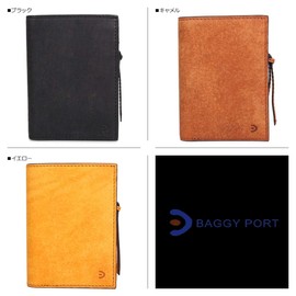 Baggy Port BP-ZYS2402 Men's Bi-fold Wallet, Genuine Leather, yellow