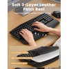Quiet Wireless Keyboard and Mouse Combo,30dB Silent Ergonomic Full-Size Keyboard