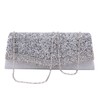 Damara Women Dazzling Crystal Trim Classic Clutch Cocktail Bag,Gold
